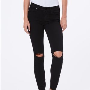 PAIGE denim high-waisted black jeans